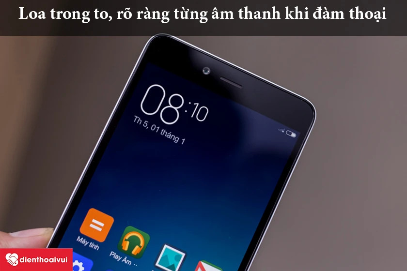 Xiaomi Redmi Note 2 – Loa trong to, rõ ràng từng âm thanh khi đàm thoại
