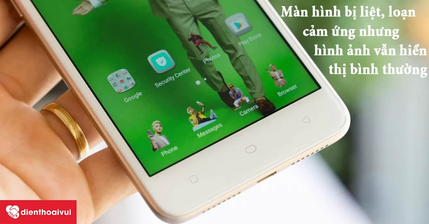 Màn hiển thị hình ảnh của OPPO trên Neo 9 bị liệt, loạn cảm ứn