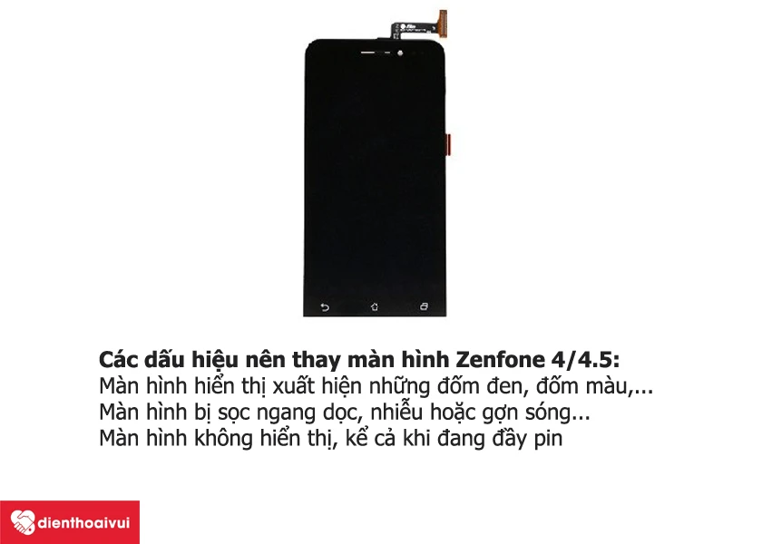 Khi nào cần thay màn hình Asus Zenfone 4 4.5