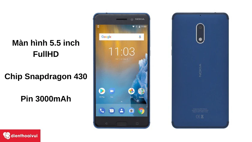Thay màn hình Nokia 6 giá rẻ, chính hãng, uy tín tại TP.HCM và Hà Nội
