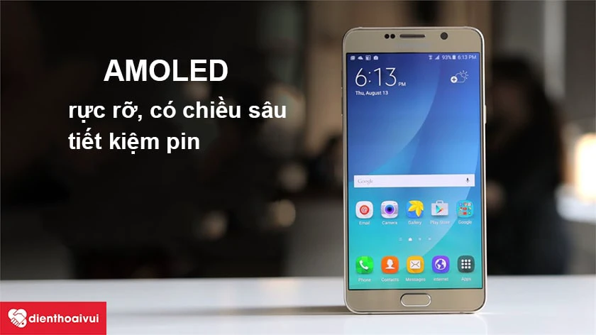 Ưu điểm của màn AMOLED trên Samsung Galaxy A7 2016