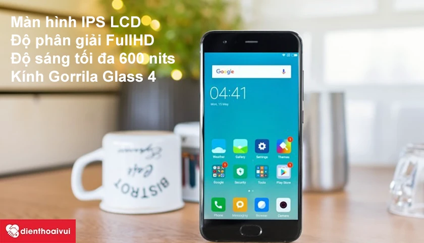 Xiaomi Mi 6 – Màn hình IPS LCD FullHD, độ sáng lên đến 600 nits.