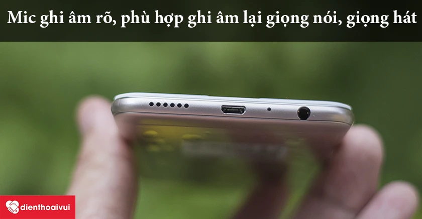 Oppo F3 Lite – Mic ghi âm rõ, phù hợp ghi âm lại giọng nói, giọng hát