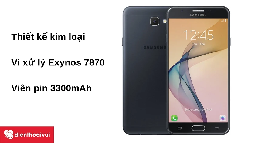 Điện thoại Samsung Galaxy J7 Prime – thiết kế kim loại, vi xử lý 8 nhân, viên pin 3300 mAh