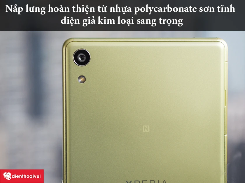 Sony Xperia XA Ultra – Nắp lưng hoàn thiện từ nhựa polycarbonate sơn tĩnh điện giả kim loại sang trọng