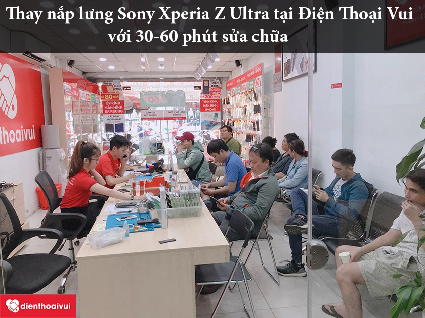 Thay nắp lưng Sony Xperia Z Ultra chất lượng, giá rẻ tại Điện Thoại Vui