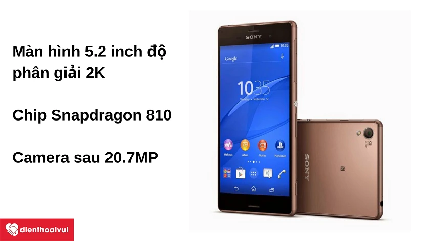 Điện thoại Sony Xperia Z4 – thiết kế vỏ nhôm, chip Snapdragon 810 và camera sau 20.7MP