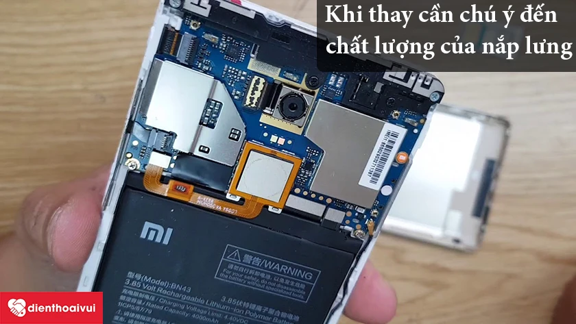 Một số lưu ý giúp bạn thay nắp lưng Xiaomi Redmi Note 4/ 4X hoàn hảo