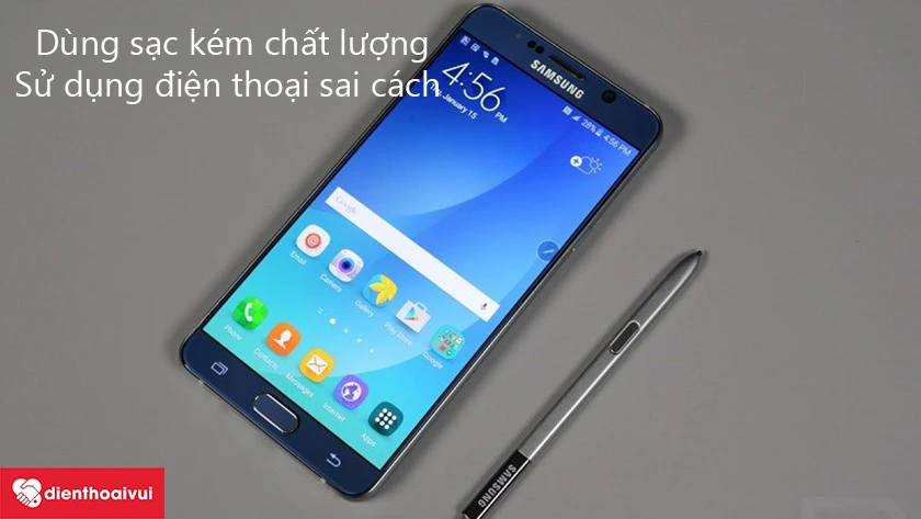 Vì sao điện thoại Samsung bị chai pin 