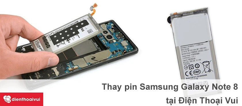 Thay pin Samsung Galaxy Note 8 uy tín, chuyên nghiệp tại Điện Thoại Vui