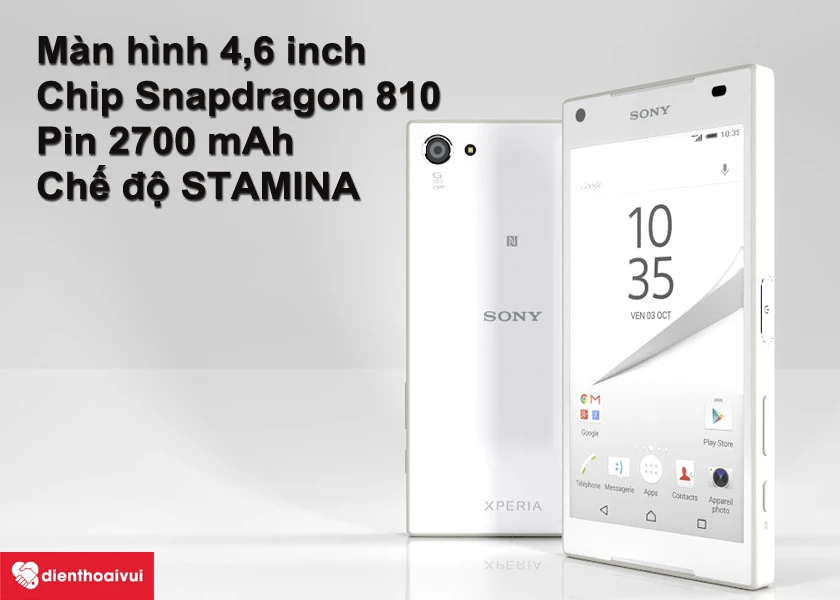 Sony Xperia Z5 compact - cấu hình khủng bên trong một thiết kế nhỏ gọn