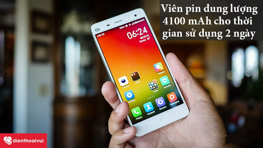 Xiaomi Mi 4 Prime – Viên pin dung lượng lên đến 4100 mAh, thời gian sử dụng lên đến 2 ngày
