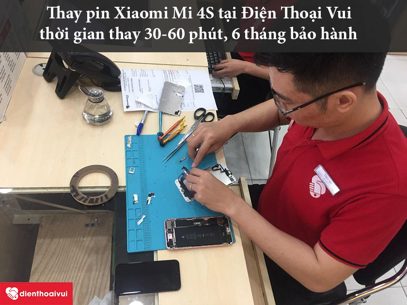 Thay pin Xiaomi Mi 4S tại Điện Thoại Vui lấy ngay, giá tốt