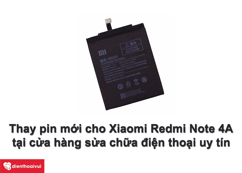 Khi pin Xiaomi Redmi Note 4A bị chai, cần làm gì?