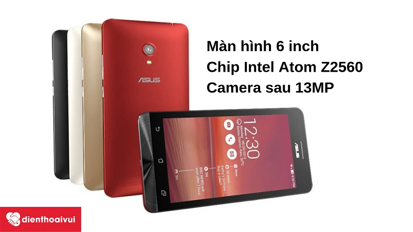 Điện thoại Asus Zenfone 6 (A601) – thiết kế Zen độc đáo, vi xử lý Intel Atom, camera sau 13MP