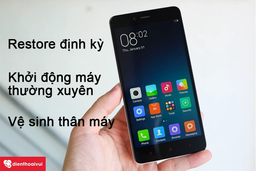 Cách bảo vệ chiếc Xiaomi Redmi Note 2 sau khi thay rung