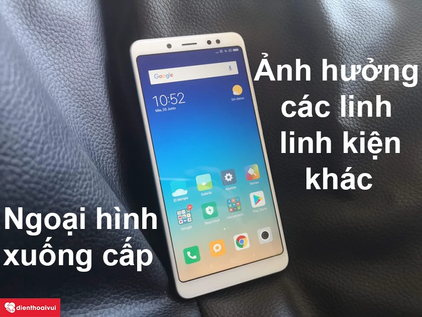 Nguy hiểm tiềm ẩn khi vỏ của điện thoại bị trầy xước, va đập nhưng không khắc phục