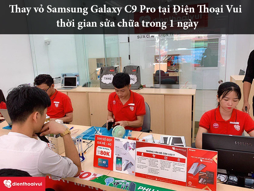 Thay vỏ Samsung Galaxy C9 Pro chất lượng, nhanh chóng