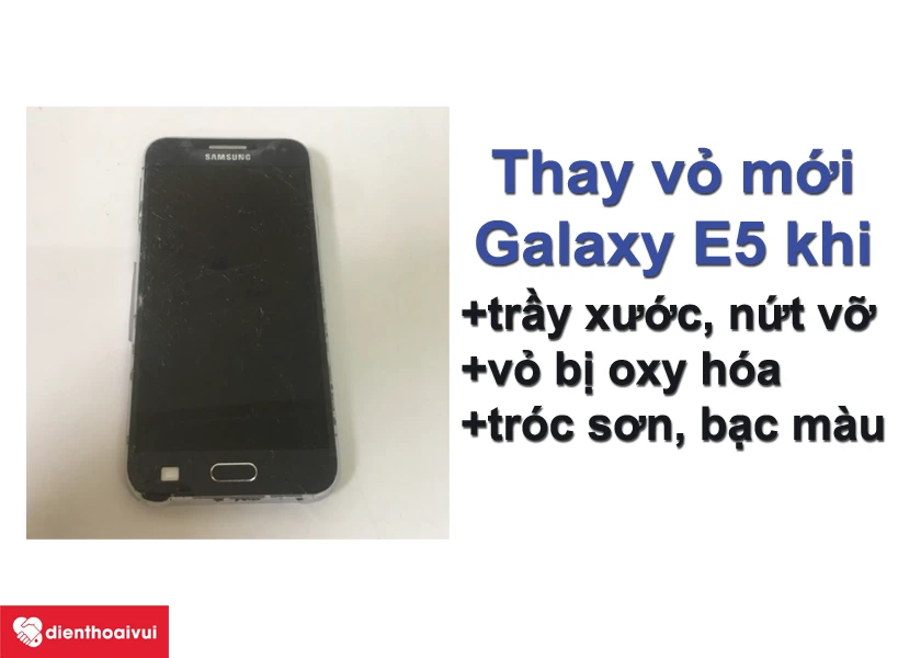 thay vỏ mới cho Samsung Galaxy E5?
