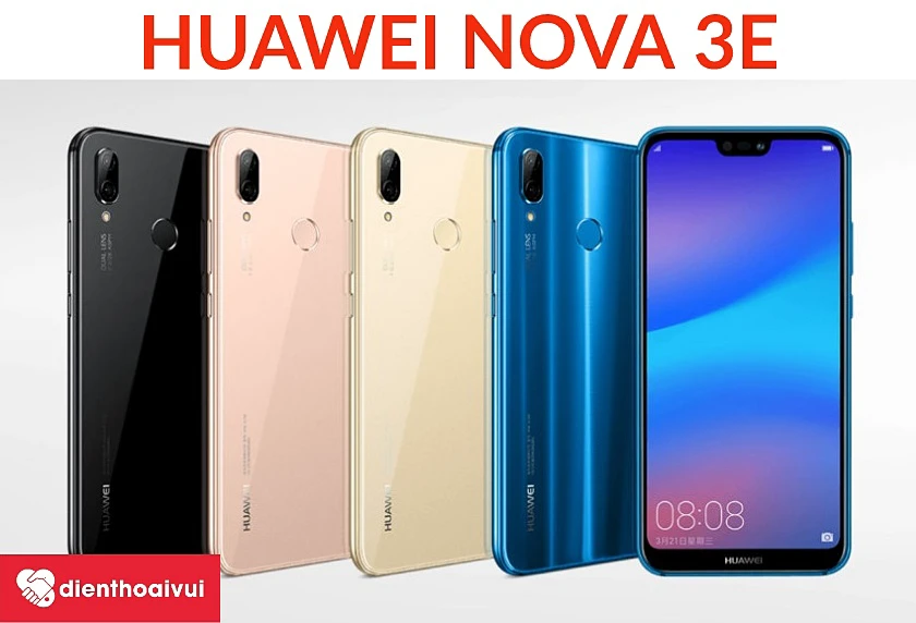 Ngoài ra, Huawei Nova 3E còn sở hữu màn hình 5.84 inch tràn viền theo tỷ lệ 19:9
