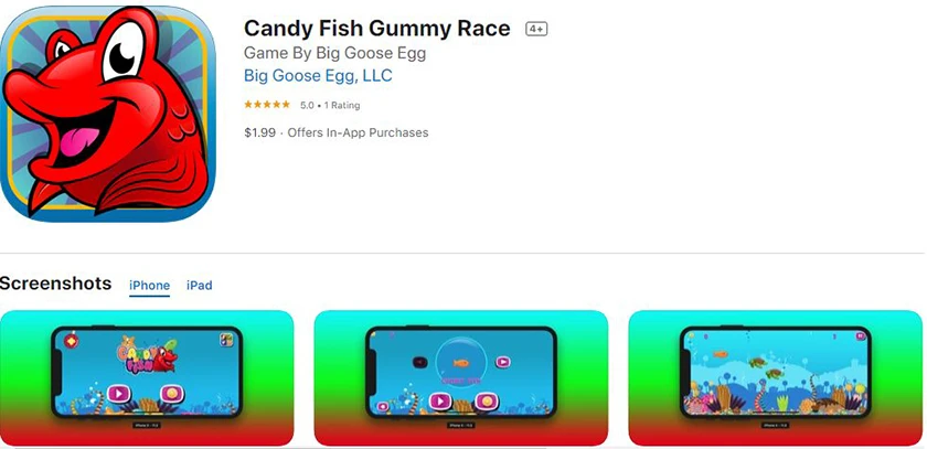 Candy Fish Gummy Race