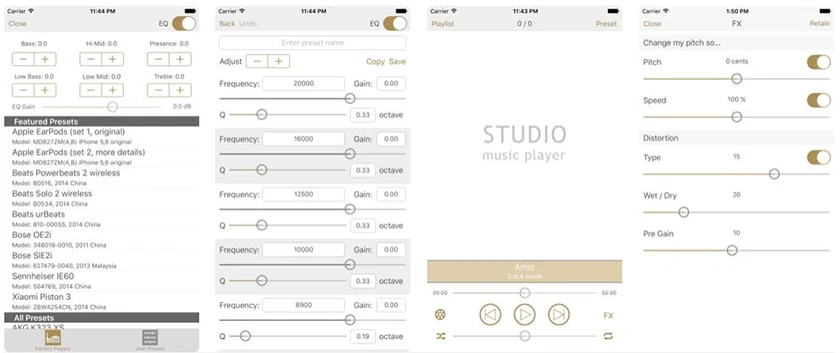 Studio Music Player | 48 bands equalizer for pro