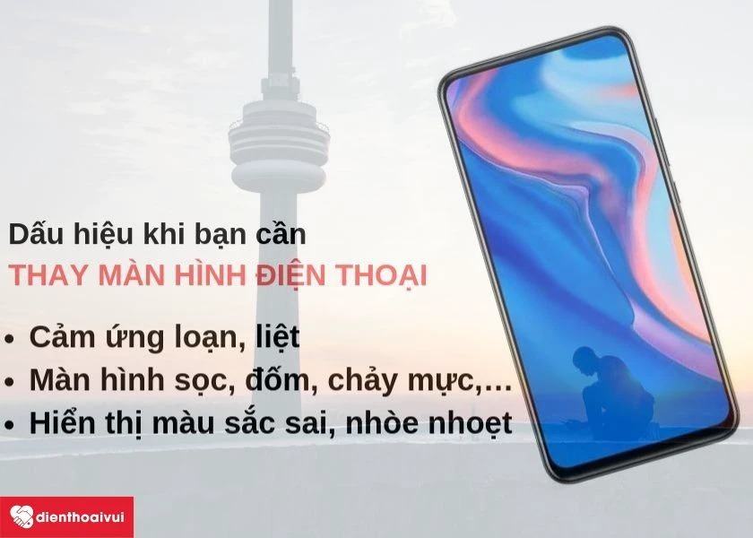 Phân biệt các dấu hiệu của việc thay màn hình Huawei Y9 Prime 2019