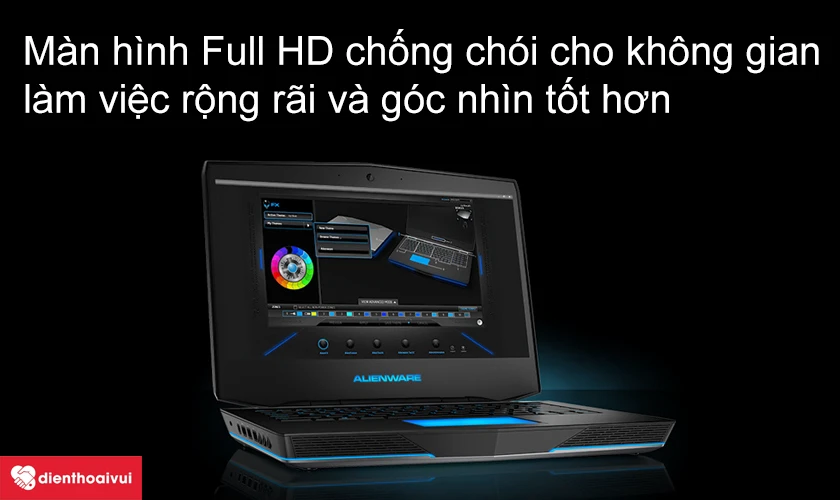 thay màn hình Dell Alienware M14X R2/R3 với góc nhìn tốt và chống chói hiệu quả