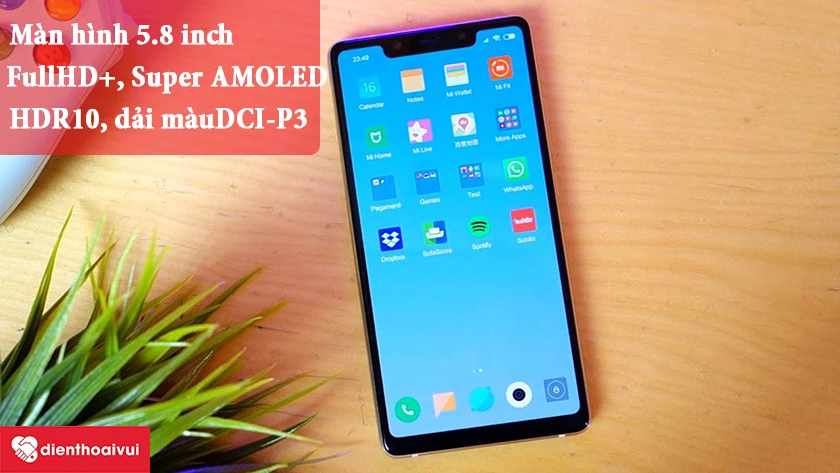 Xiaomi Mi 8 SE – Màn hình siêu sắc nét với công nghệ HDR10, dải màu DCI-P3
