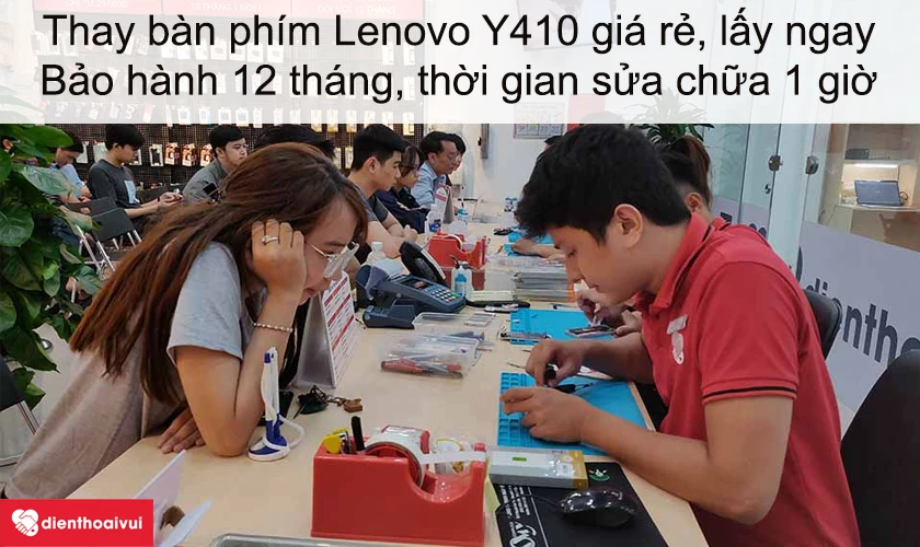 Dịch vụ thay bàn phím laptop Lenovo Y410 giá rẻ lấy ngay tại Điện Thoại Vui