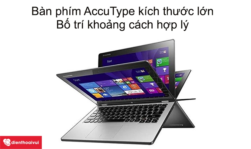 Thay bàn phím laptop Lenovo Ideapad Yoga 11S với bàn phím AccuType kích thước lớn