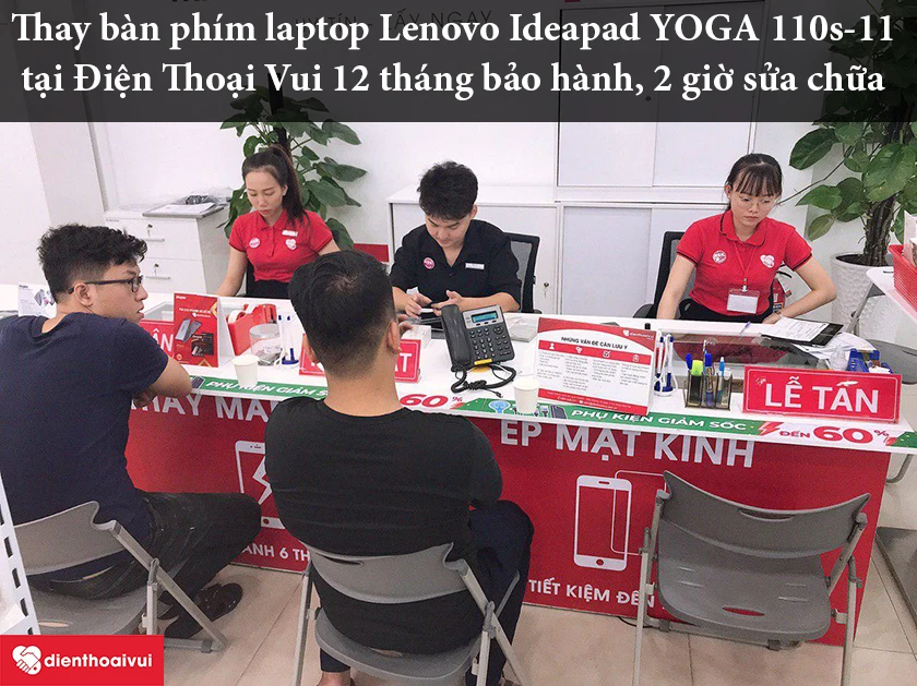 Dịch vụ thay bàn phím laptop Lenovo Ideapad Yoga 110s-11 chính hãng, giá rẻ, lấy ngay tại Hồ Chí Minh và Hà Nội