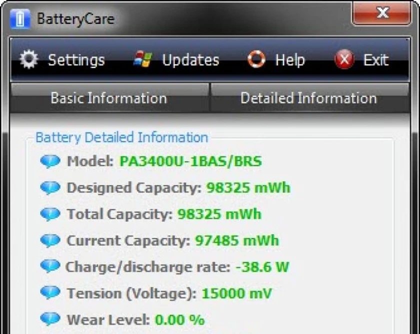 Dùng phần mềm BatteryCare là cách để theo dõi việc sạc pin laptop asus hiệu quả