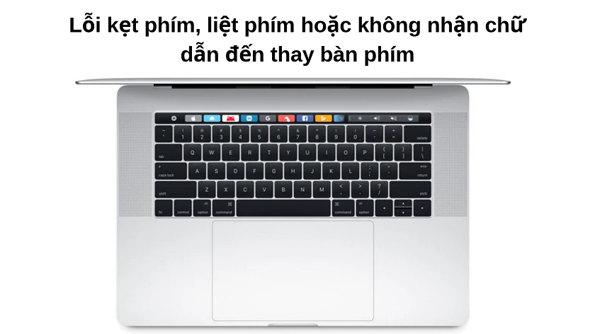 Những lỗi thường gặp có thể dẫn đến việc thay bàn phím MacBook - lỗi bị kẹt phím