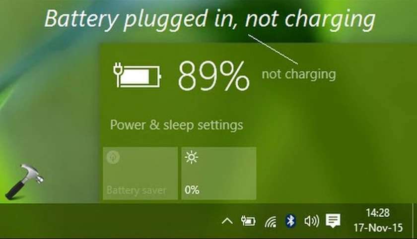 Lỗi pin laptop sạc không vào Plugged in, not charging