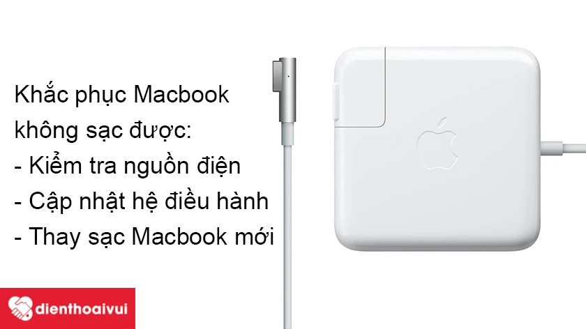 Macbook không sạc được pin, sạc chậm thì nên làm gì?