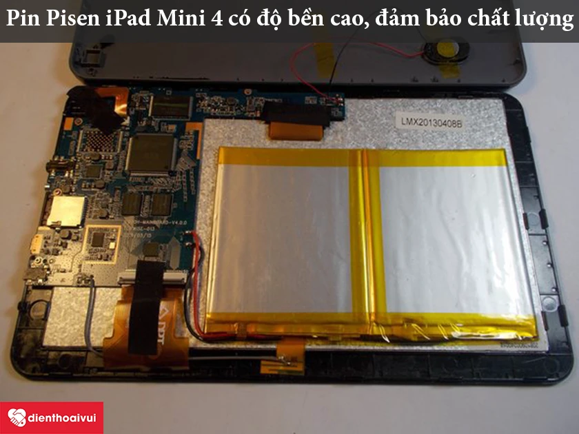 pin iPad Mini 4 chính hãng Pisen được thiết kế hoàn thiện, đảm bảo chất lượng và độ bền cao