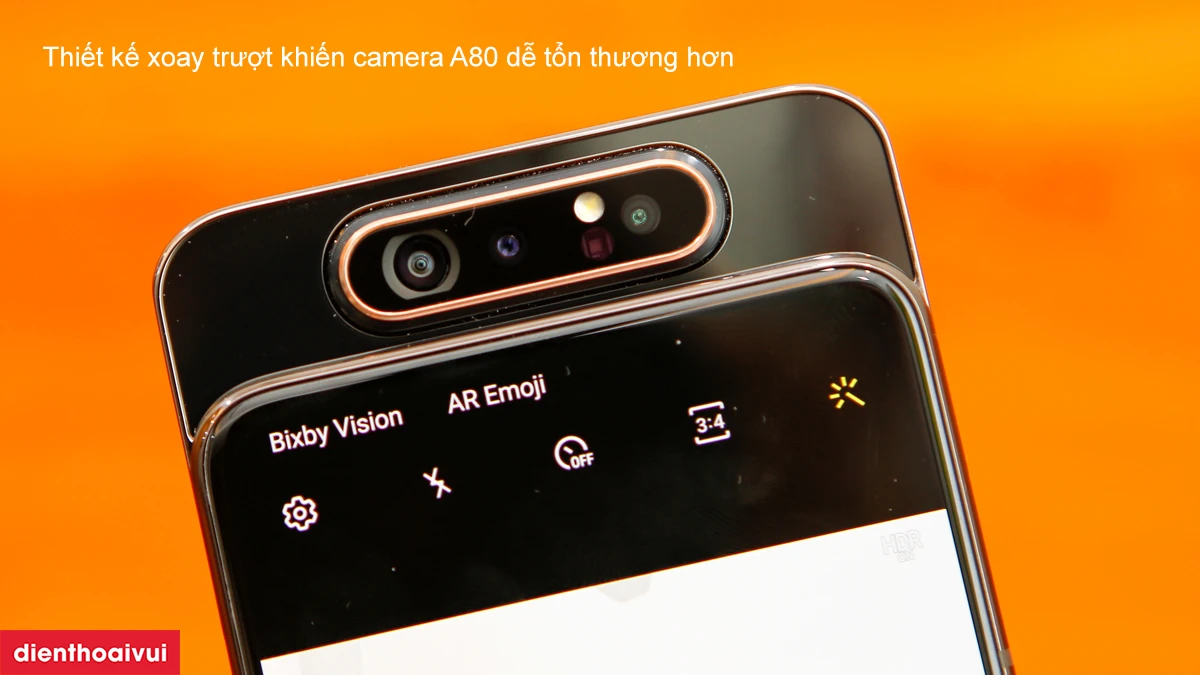 Vì sao camera sau Samsung Galaxy A80 bị hư hỏng?