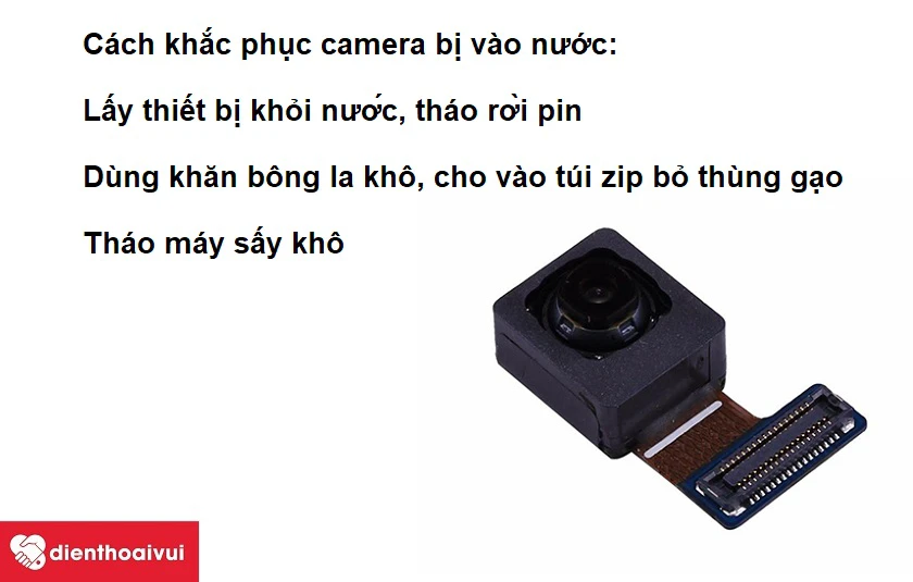 Cách khắc phục camera Samsung Galaxy A10s bị vào nước
