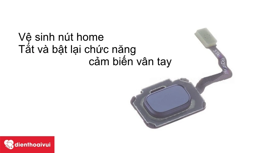 Vệ sinh nút home