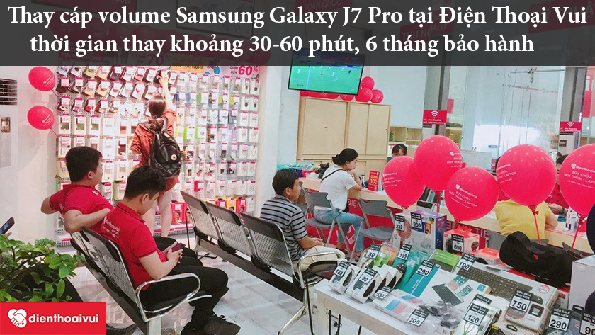 Thay cáp volume Samsung Galaxy J7 Pro chất lượng tốt nhất tại Điện Thoại Vui