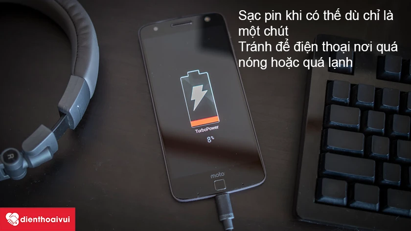 Các sạc pin Xiaomi Mi A2 Lite đúng cách sau khi thay pin