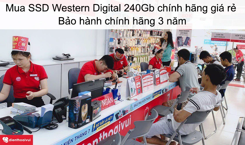 Mua ổ cứng SSD Western Digital 240Gb chính hãng giá rẻ tại Điện Thoại Vui