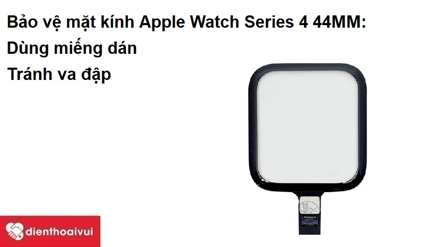 Bảo vệ mặt kính Apple Watch Series 4 44MM sau thay