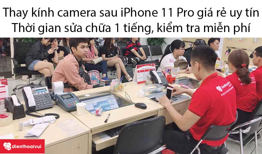 Thay kính camera iPhone 11 Pro giá rẻ uy tín tại Tp.HCM và Hà Nội