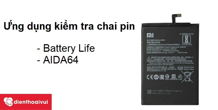 Kiểm tra mức độ chai pin Xiaomi Mi Max 3