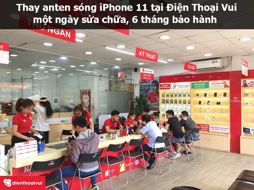 Thay anten sóng iPhone 11 tại Điện Thoại Vui – nhanh chóng, chuyên nghiệp