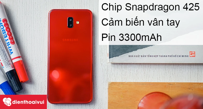 Samsung Galaxy J6 Plus – chip Snapdragon 425, RAM 3GB, pin 3300mAh
