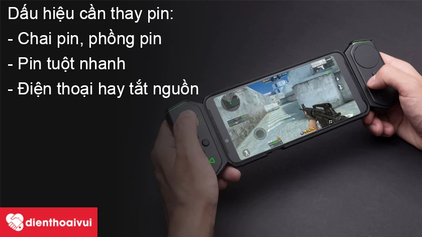 Dấu hiệu nhận biết Xiaomi Black Shark 2 cần phải thay pin