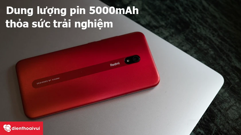 Xiaomi Redmi 8A – Dung lượng pin 5000mAh thỏa sức trải nghiệm